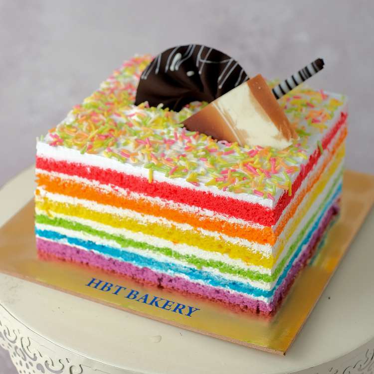 Rainbow Cake | Room For Dessert