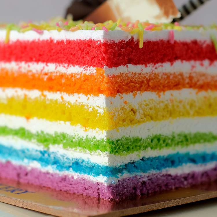 Buy Rainbow Minimalist Cake | Order Online in Mumbai | Toujours